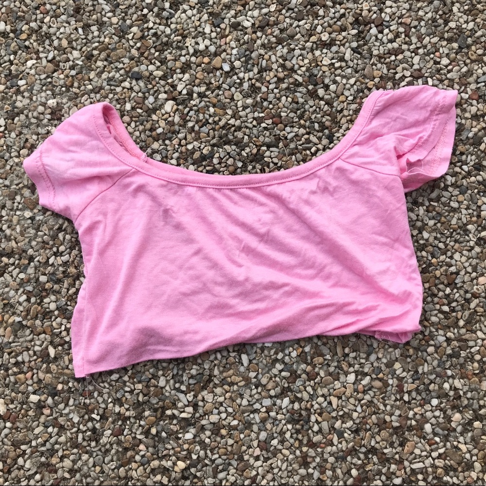 Pink crop top